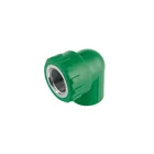 Codo 90° PPR, 3/4', rosca hembra con inserto metálico, FOSET 1