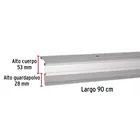 Guardapolvo automático 90 cm aluminio, HERMEX 4