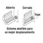 Guardapolvo automático 90 cm blanco, HERMEX 2