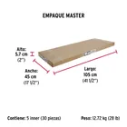 Guardapolvo automático 90 cm blanco, HERMEX 8