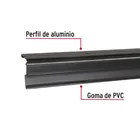 Guardapolvo automático 100 cm negro, HERMEX 3