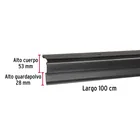 Guardapolvo automático 100 cm negro, HERMEX 4