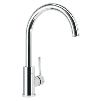 Monomando cromo cuello alto para fregadero, FOSET ELEMENT