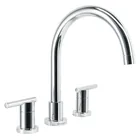 Mezcladora cromo cuello alto para fregadero, FOSET ELEMENT 1