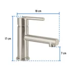 Monomando corto satín para lavabo, FOSET ELEMENT 3