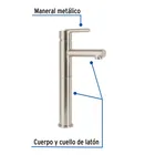 Monomando alto satín para lavabo, FOSET ELEMENT 3