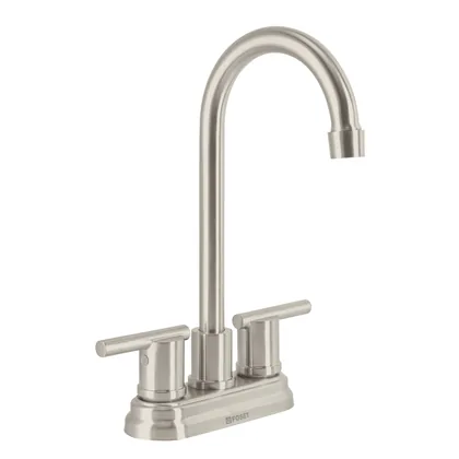 Mezcladora satín 4' para lavabo cuello tipo bar, ELEMENT