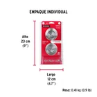 Cerrojo llave-mariposa cromo mate, llave puntos, HERMEX 8