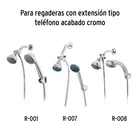 Soporte a pared, cromo, FOSET RIVIERA 4