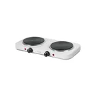 Parrilla eléctrica 2 quemadores de disco, blanca, VOLTECK 1