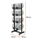 Rack botadero, metálico, 4 niveles, TRUPER 3