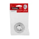 Brida para tubo redondo de clóset, cromo brillante, HERMEX 5