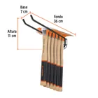 Rack para 6 martillos pulidos, uña curva, TRUPER 2