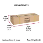 Bolsa con 2 correderas extensión 50 cm p/cajón, ancho 4.5 cm 8