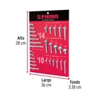 Exhibidor de pijas cabeza hexagonal, FIERO 2