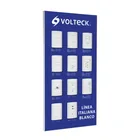 Exhibidor línea italiana blanco, VOLTECK 1