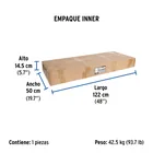 Góndola de pared 100 x 220 cm, FOSET 4