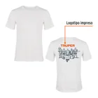 Playera cuello redondo para hombre, blanca, EG, TRUPER 2