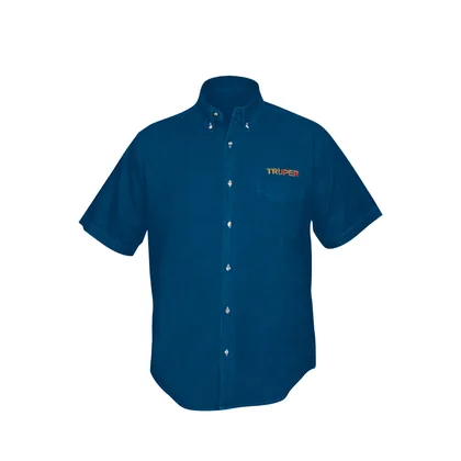 Camisa de mezclilla manga corta para hombre, CH, TRUPER
