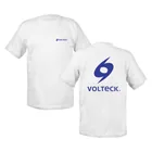 Playera cuello redondo para hombre, blanca, EG, VOLTECK 1