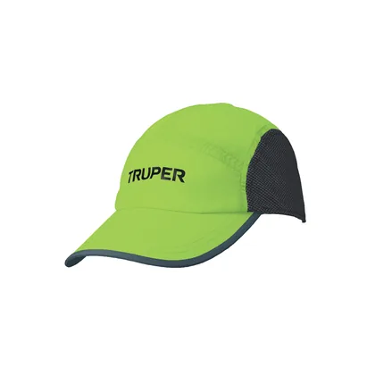 Gorra color verde, 100% poliéster, TRUPER