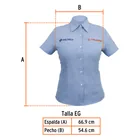Camisa manga corta para mujer, azul, EG, TRUPER 3