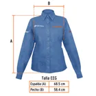 Camisa de mezclilla manga larga para mujer, EEG, TRUPER 4