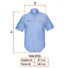 Camisa manga corta para hombre, azul, EEEG, TRUPER 3