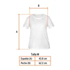 Playera cuello redondo para mujer, blanca, M, TRUPER 3
