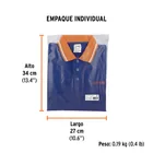 Playera polo performance para hombre, azul, CH, TRUPER 6