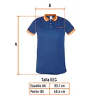 Playera polo performance para hombre, azul, EEG, TRUPER 3