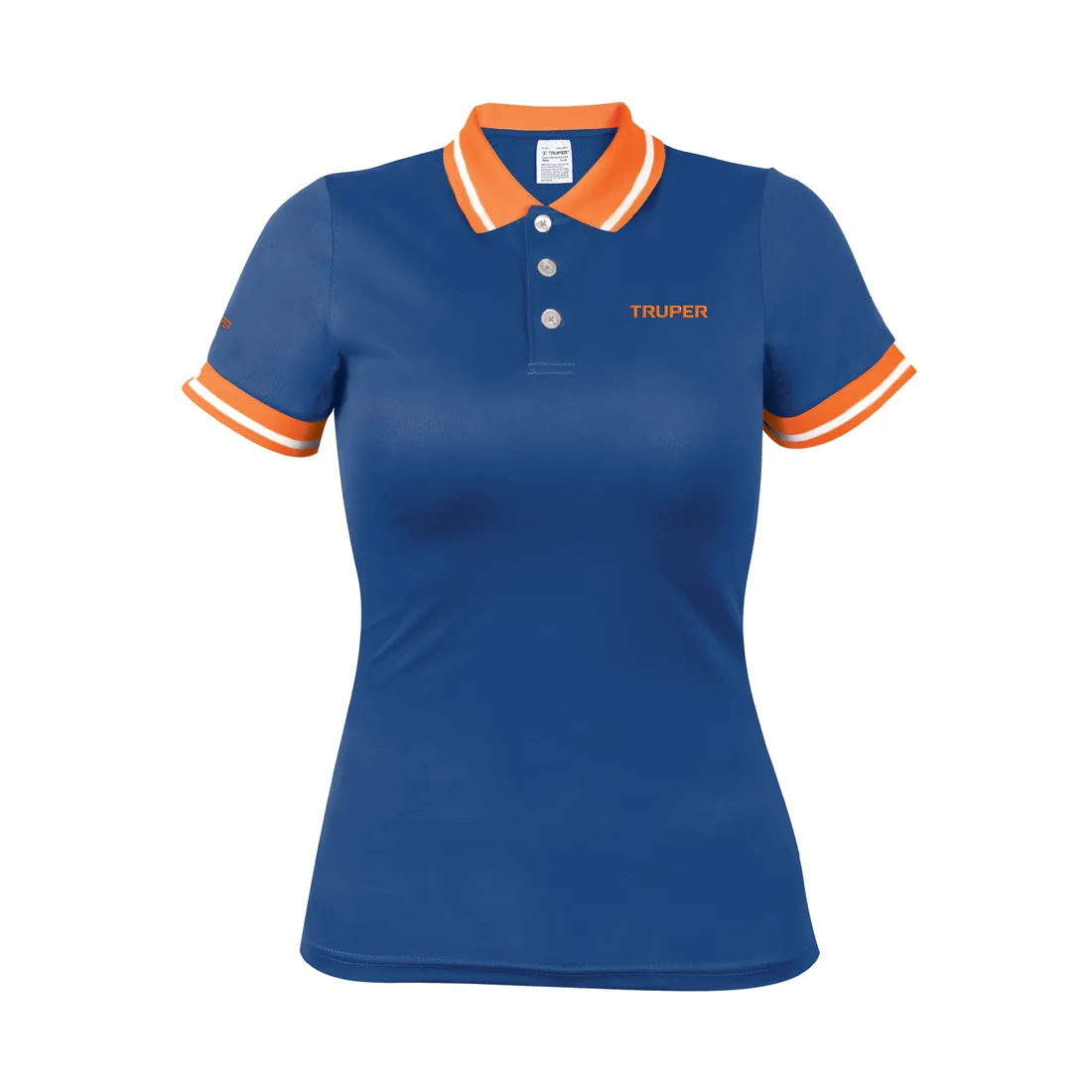 Playera polo performance para mujer, azul, CH, TRUPER