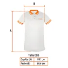 Playera polo performance para hombre, blanca, EEG, TRUPER 3
