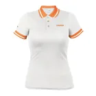 Playera polo performance para mujer, blanca, CH, TRUPER 1