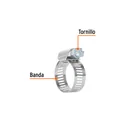 Bolsa con 2 abrazaderas sin fin # 10, 3/4 - 1-1/16', TRUPER 3