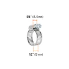 Bolsa con 2 abrazaderas sin fin # 10, 3/4 - 1-1/16', TRUPER 5