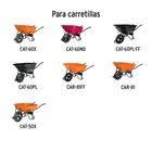 Tornillería, chumaceras y eje p/carretillas TRUPER y EXPERT 3