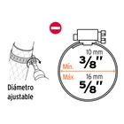 Bolsa con 4 mini abrazaderas sin fin # 4, 3/8 - 5/8', TRUPER 2