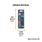Desarmador de precisión de cruz PH0 mango ergonómico, TRUPER 5
