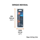 Desarmador de precisión de cruz PH1 mango ergonómico, TRUPER 5