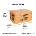 Kit contra caídas con arnés de tres anillos, TRUPER 8