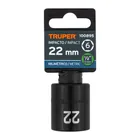 Dado de impacto de 22 mm, 6 puntas, cuadro 1/2', TRUPER 4