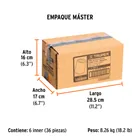 Dado de impacto de 26 mm, 6 puntas, cuadro 1/2', TRUPER 7