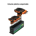 Juego de 8 llaves torx extralargas con mango T, TRUPER 4