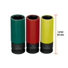 Juego 3 dados largos 1/2' impacto protección plástica 6p std 3