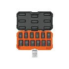 Juego de 12 dados de impacto cuadro 1/2', 6 puntas mm 1