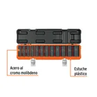 Juego de 12 dados largos cuadro 1/2' de impacto 6 puntas std 2
