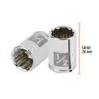 Dado de 1/2', 12 puntas, cuadro 1/4', TRUPER 3