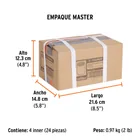 Dado de 1/2', 12 puntas, cuadro 1/4', TRUPER 7