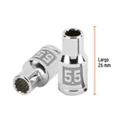 Dado de 5.5 mm, 12 puntas, cuadro 1/4', TRUPER 3
